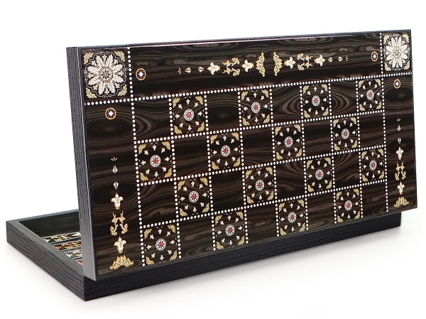 Backgammon - Tavla Orientalisch BACKGAMMON TAVLA XXL Intarsien Look OTTOMAN INCI